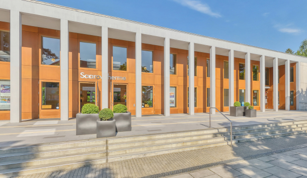 Eingang der SaarowTherme in Bad Saarow