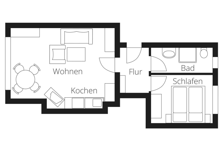 Grundriss Apartment Typ C